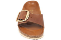 BIRKENSTOCK MADRID BIG BUCKLE COGNAC SLIPPERS