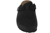 BIRKENSTOCK BOSTON SLENTERS I SORT OLIERET NUBUCK