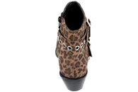 COPENHAGEN SHOES ANKELSTØVLE I LEOPARD RUSKIND