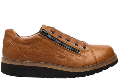 salg af NEW FEET COGNAC FARVET SKO