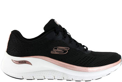 salg af SKECHERS ARCH FIT 2.0 GLOW THE DISTANCE BLACK SNEAKERS