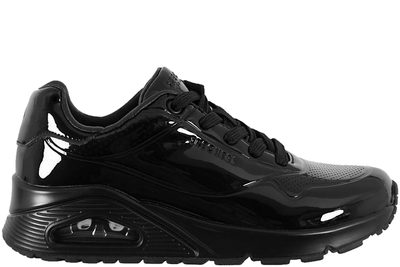 salg af SKECHERS UNO-SHINY ONE SNEAKERS I SORT POLIDO