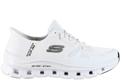 salg af SKECHERS GLIDE-STEP PRO SNEAKERS I HVIDT TEKSTIL SLIP-INS