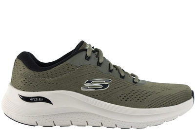 salg af SKECHERS ARCH FIT 2.0 SNEAKERS I GRØNT TEKSTIL