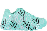 salg af SKECHERS UNO LITE - METALLIC LOVE TURQUOISE SNEAKER