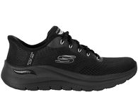 salg af SKECHERS ARCH FIT 2.0 SLIP-IN SNEAKER I SORT TEKSTIL SLIP-INS