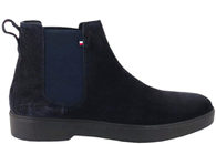 salg af TOMMY HILFIGER CLASSIC SUEDE CHELSEA MØRKEBLÅ STØVLE