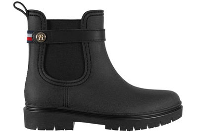 salg af TOMMY HILFIGER TH STUD RUBBERISED RAINBOOT BLACK