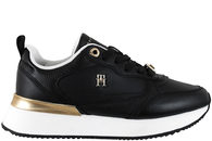 salg af TOMMY HILFIGER FEMININE RUNNER SKO I SORT GLAT SKIND