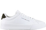 salg af TOMMY HILFIGER TH COURT LEATHER GRAIN ESS WHITE