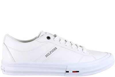 salg af TOMMY HILFIGER TH HI VULC STREET RWB LTH LOW WHITE